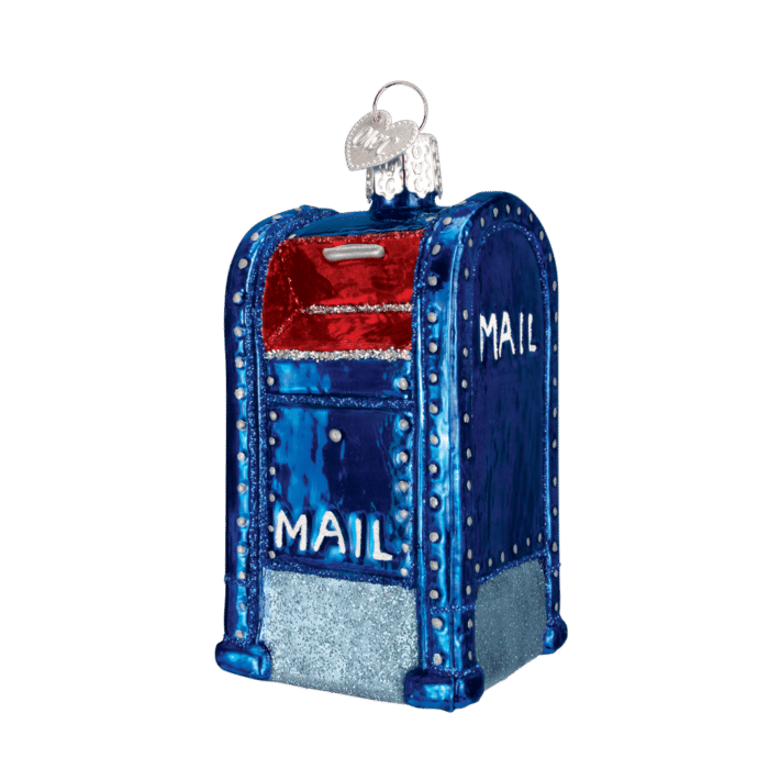 Old World Christmas Blown Glass Mail Box Ornament