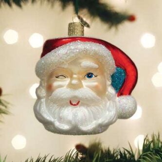 Santa Mug Ornament Old World Christmas