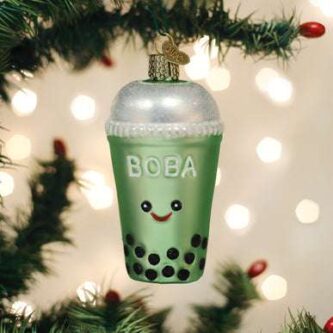 Boba Tea Ornament Old World Christmas