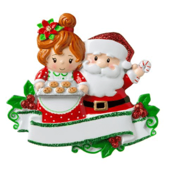 Santa & Mrs. Claus Family Ornaments Click for more Sizes