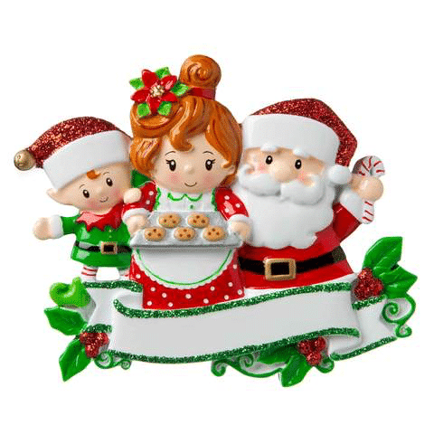 Santa Mrs Claus Family Ornaments Click for More Sizes