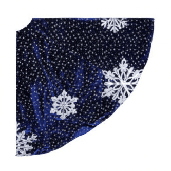 Winter's Night Snowflake Tree Skirt