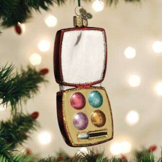Old World Christmas Blown Glass Makeup Palette Ornament