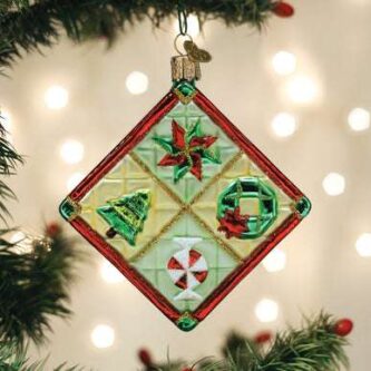Christmas Quilt Ornament Old World Christmas