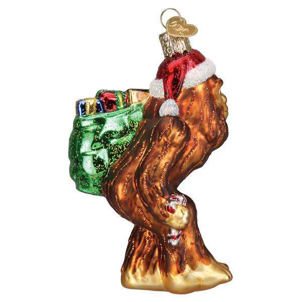 Old World Christmas Blown Glass Santa Sasquatch Ornament