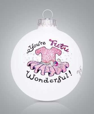 Tutu Wonderful Ball Ornament Personalize