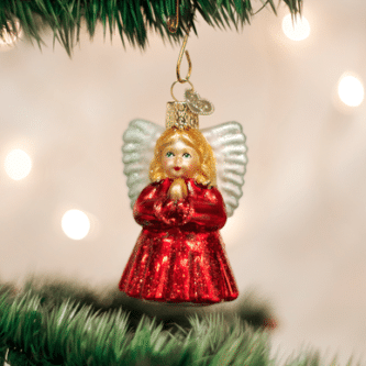 Old World Christmas Baby Angel Blown Glass Ornament