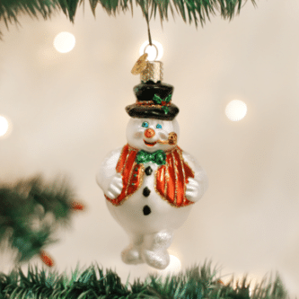 Old World Christmas Blown Glass Mr. Frosty Ornament