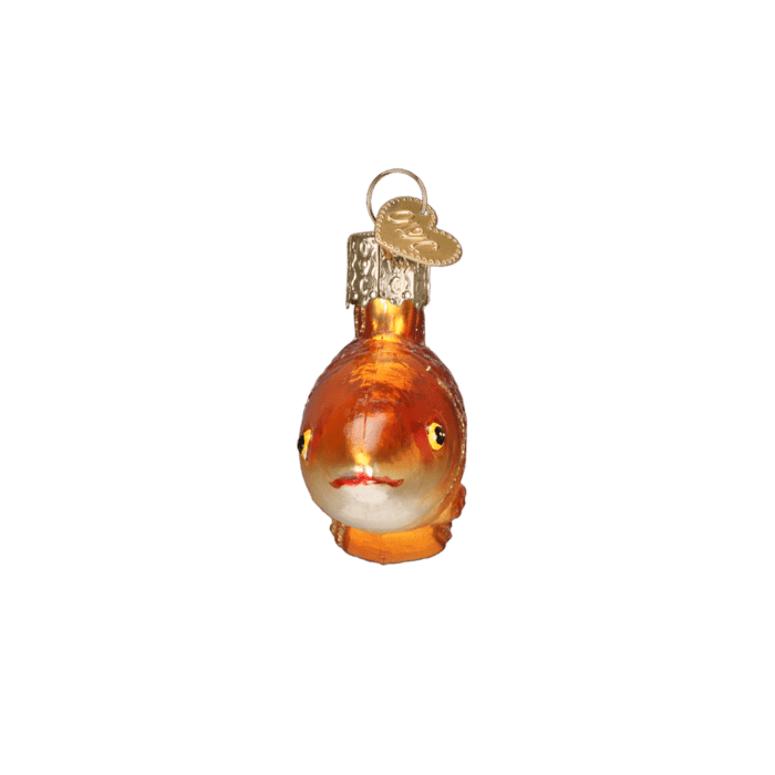 Old World Christmas Blown Glass Goldfish Ornament