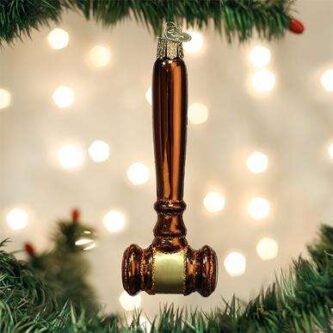 Old World Christmas Blown Glass Gravel Ornament