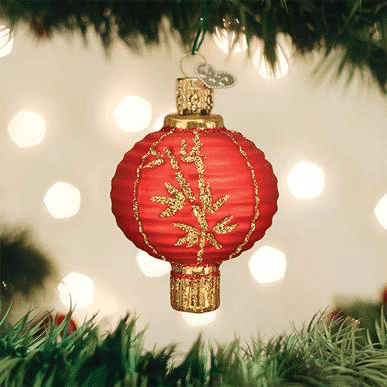 Old World Christmas Blown Glass Chinese Lantern Ornament