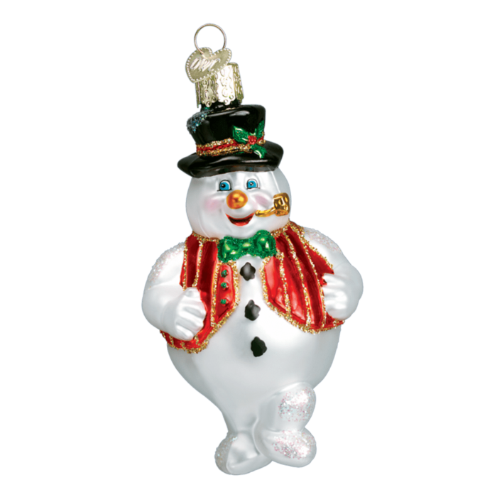 Old World Christmas Blown Glass Mr. Frosty Ornament
