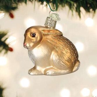Tan Cottontail Bunny Ornament Old World Christmas
