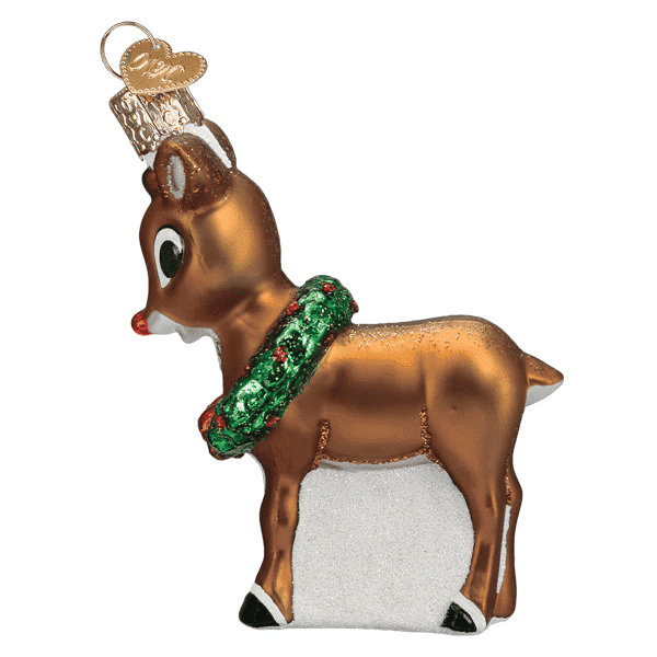 Side Rudolph the Red nosed Reindeer® Ornament Old World Christmas