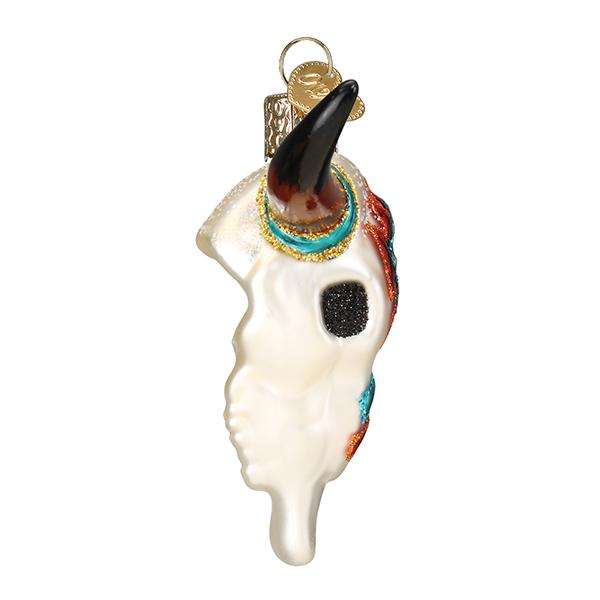 Old World Christmas Blown Glass Southwestern Steer Skull Ornament