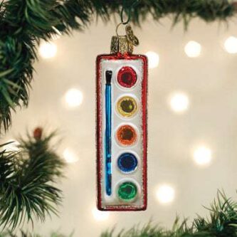 Watercolor Palette Ornament Old World Christmas