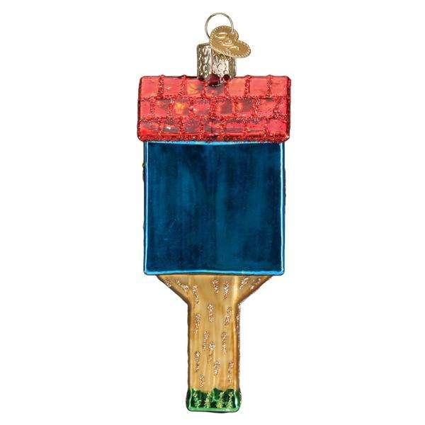 Old World Christmas Blown Glass Little Library Ornament