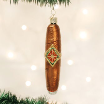 Old World Christmas Blown Glass Cigar Ornament