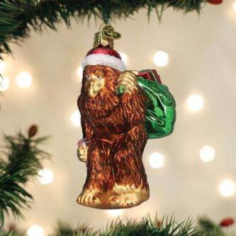 Old World Christmas Blown Glass Santa Sasquatch Ornament