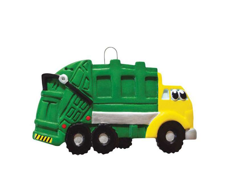 Garbage Truck Personalized Ornament