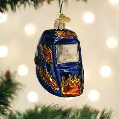 Welding Helmet Ornament Old World Christmas