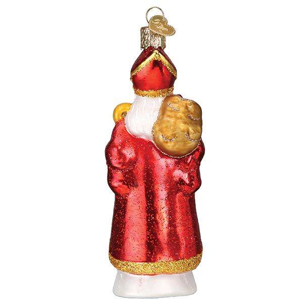 Old World Christmas Blown Glass St Nicholas Ornament