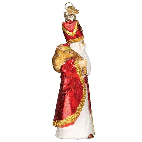 Old World Christmas Blown Glass St Nicholas Ornament