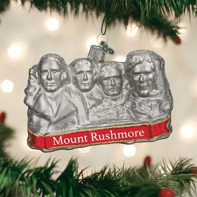 Old World Christmas Blown Glass Mount Rushmore Ornament