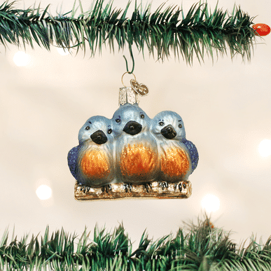 Old World Christmas Blown Glass Feathered Friends Ornament