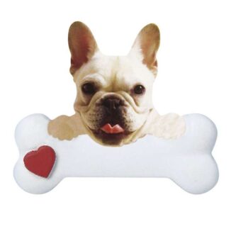 French Bulldog with Dog Bone Personalized Ornament