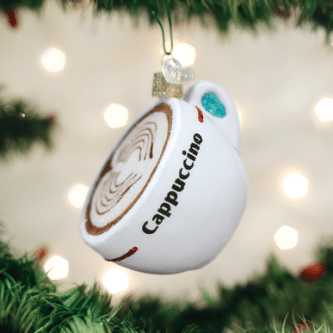 Old World Christmas Blown Glass Cappuccino Ornament
