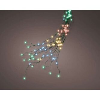 Micro LED Multi Color Tree Bunch On Green Wire