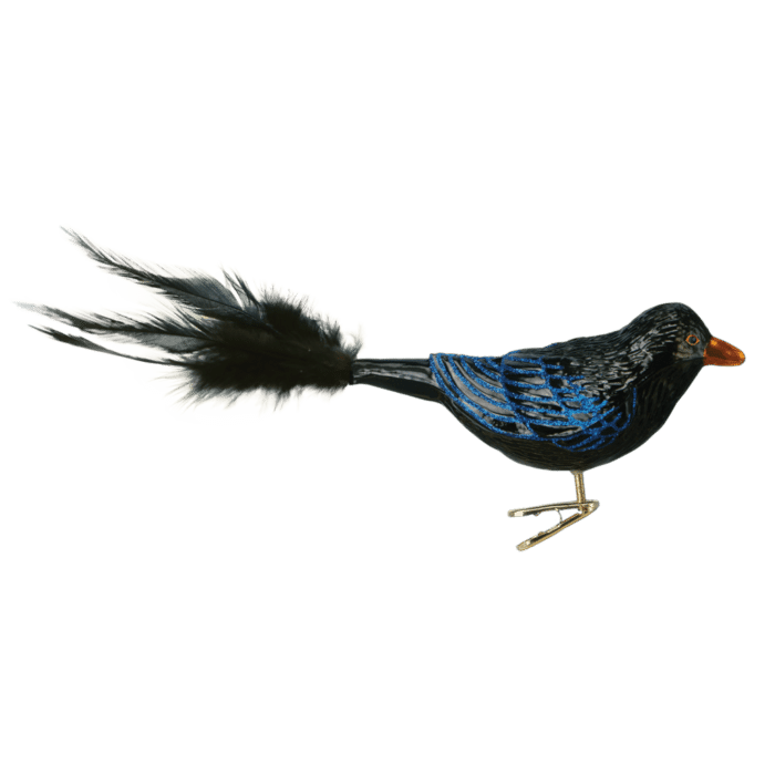 Old World Christmas Blown Glass Raven Ornament