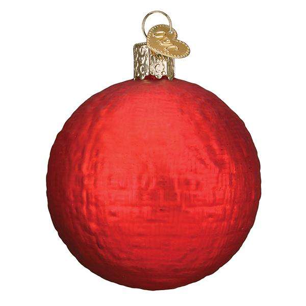 Old World Christmas Blown Glass Four Square Ball Ornament