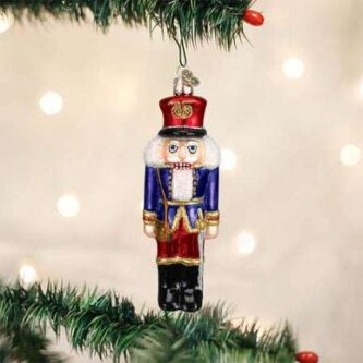 Blue Coat Soldier Nutcracker Ornament Old World Christmas
