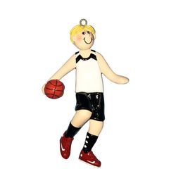 Boy Basketball Players Personalized Ornament