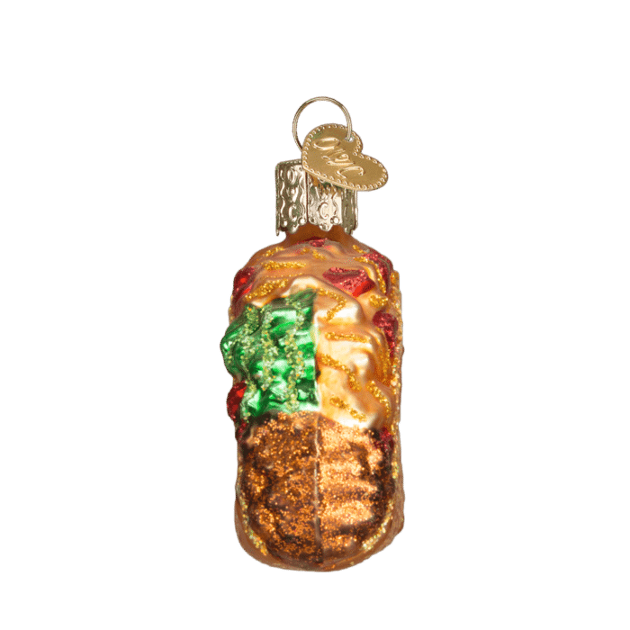 Old World Christmas Blown Glass Taco Ornament