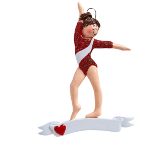 Girl Gymnast Personalized Ornament