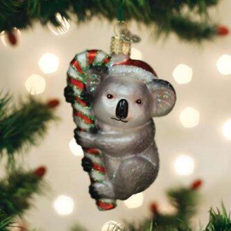 Old World Christmas Blown Glass Christmas Koala Ornament