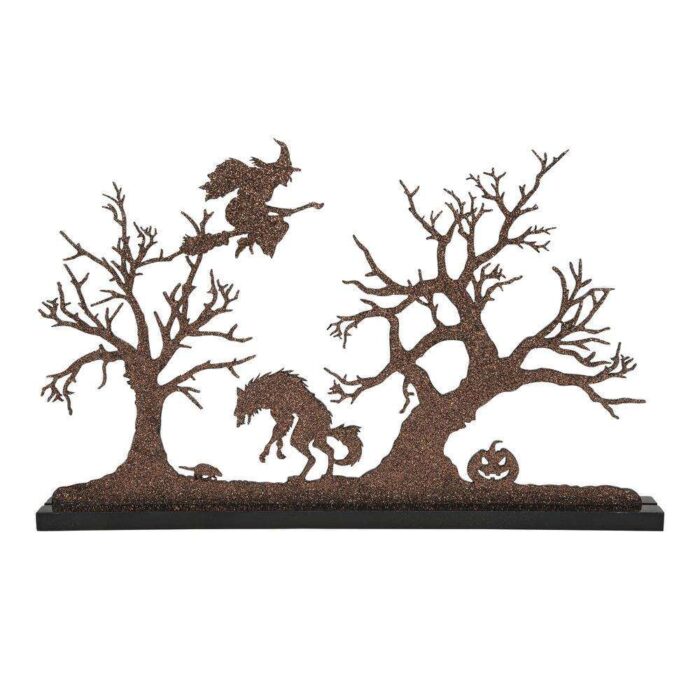 Dept 56 Halloween Village Haunted Woods Silhouette