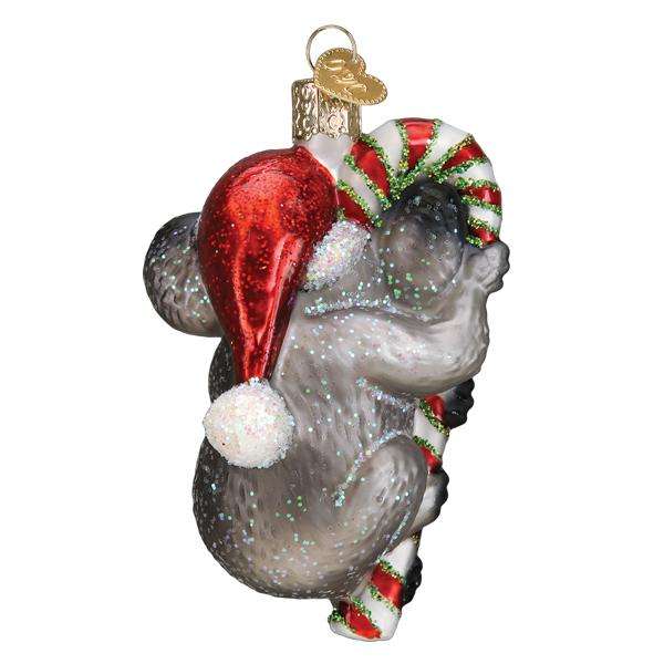 Old World Christmas Blown Glass Christmas Koala Ornament