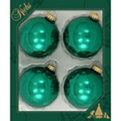 Emerald Green Balls Box of Four