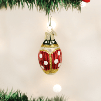Old World Christmas Blown Glass Lucky Ladybug Ornament