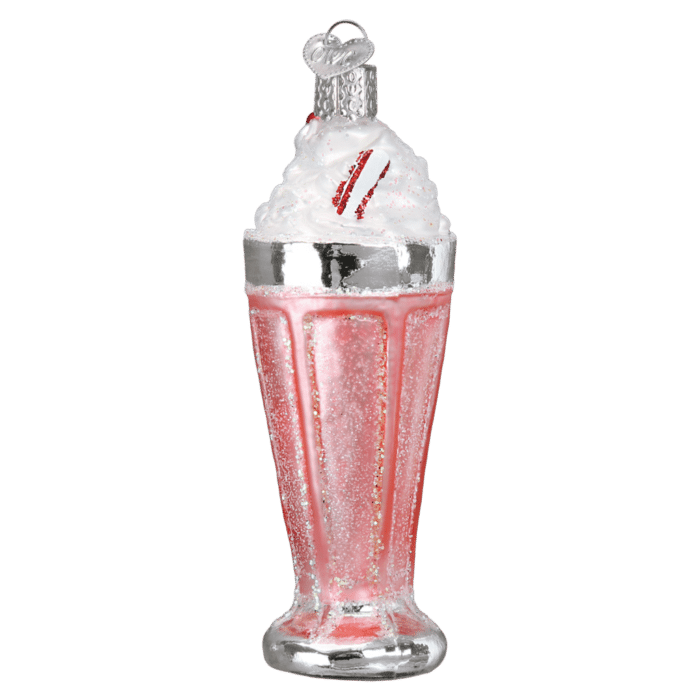 Old World Christmas Blown Glass Milkshake Ornament