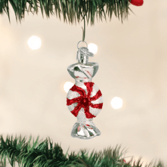 Old World Christmas Blown Glass Peppermint Candy Ornament