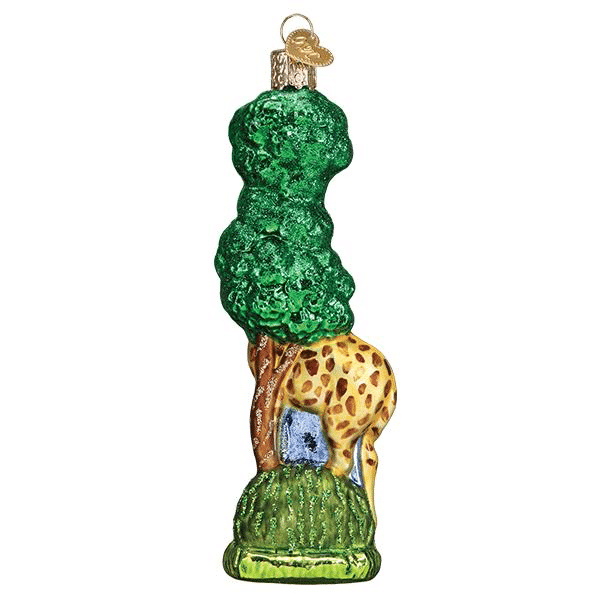 Old World Christmas Blown Glass Giraffe Ornament