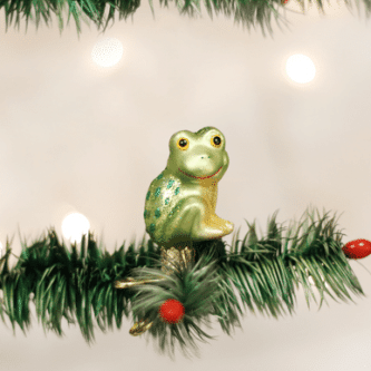 Happy Froggy Ornament Old World Christmas