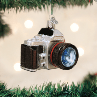 Old World Christmas Blown Glass Camera Ornament