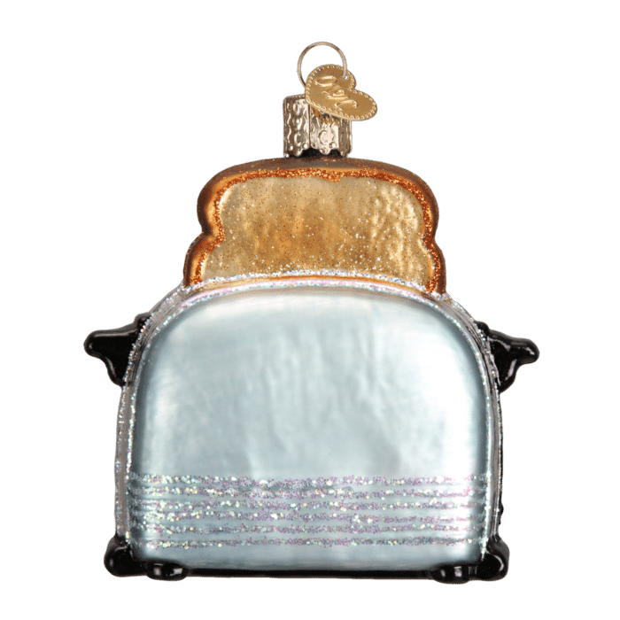 Old World Christmas Blown Glass Retro Toaster Ornament