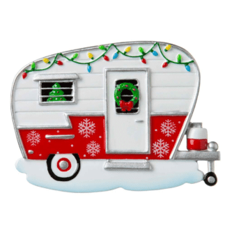 Christmas Travel Camper Personalized Ornament